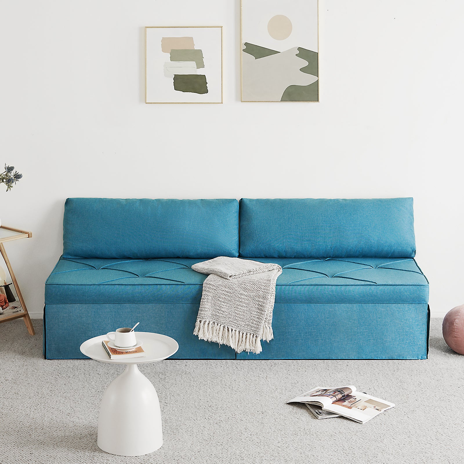 Vonanda Sofa Bed, Convertible Chair 4 in 1 Guest Bed with Lock-in Feature