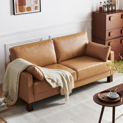 Serena Faux Leather Sofa