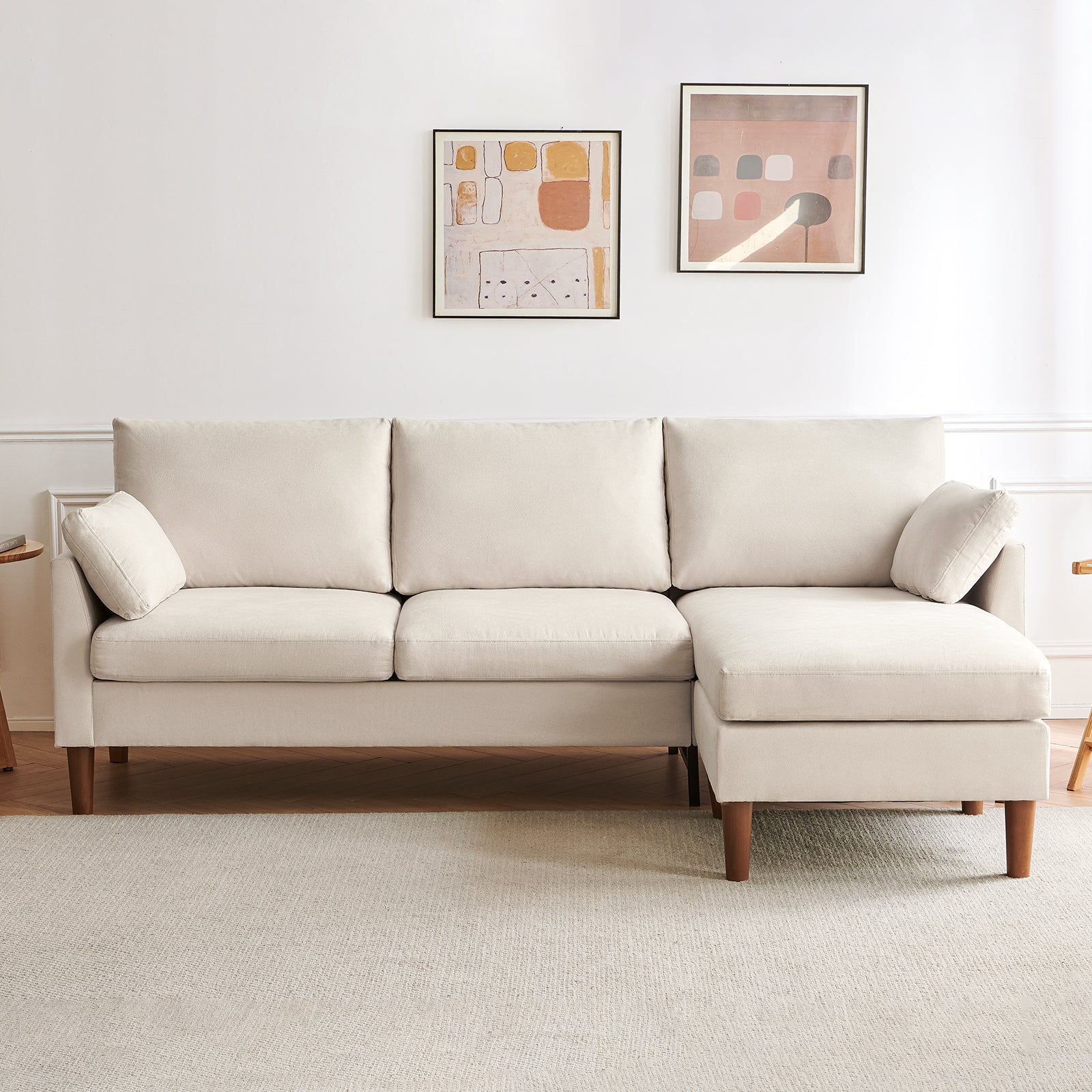 Zandra Linen Sectional Sofa