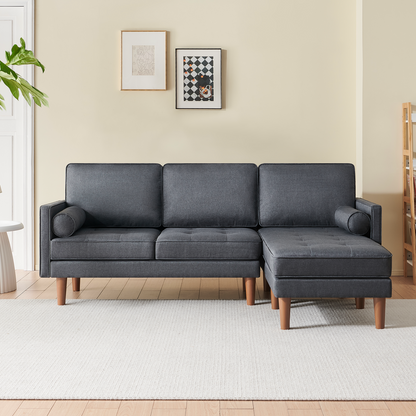 Mora Linen Sectional Sofa