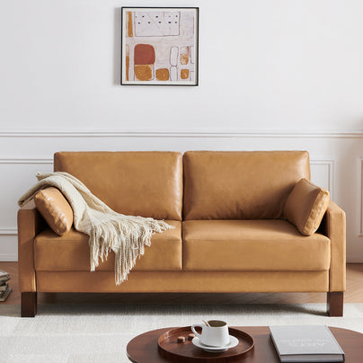 Serena Faux Leather Sofa