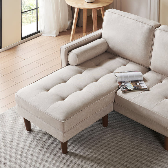 Mora Linen Sectional Sofa