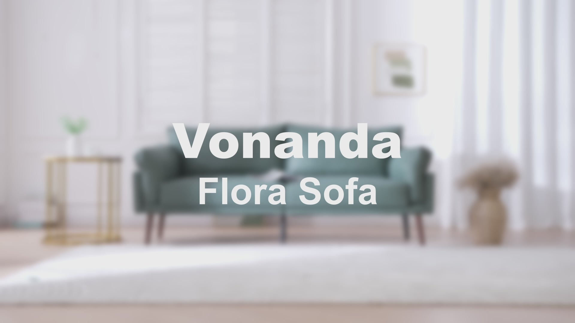 Flora Suede Fabric Sofa